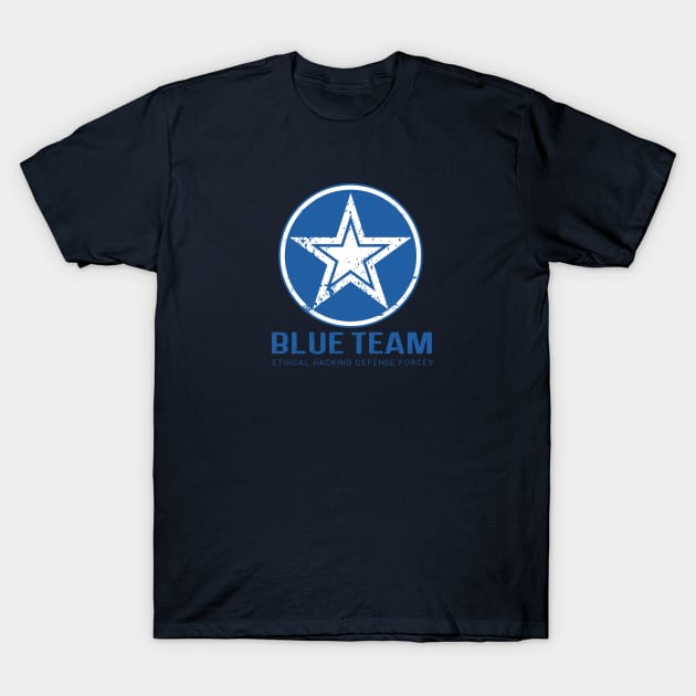 BLUE TEAM T-Shirt by y34r_z3r0_0